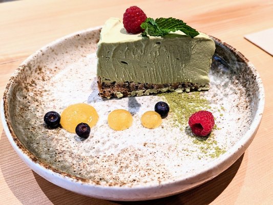 Photo of Block Kitchen + Bar - Victoria, BC, CA. Matcha Cheesecake