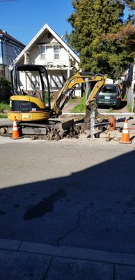 Photo of Better Rooter - Richmond, CA, US. Excavating Street Main Connection