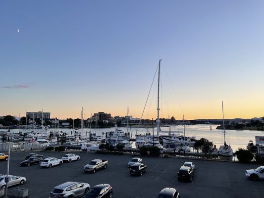 Photo of Finn's Seafood Chops Cocktails - Victoria, BC, CA. a parking lot full of cars