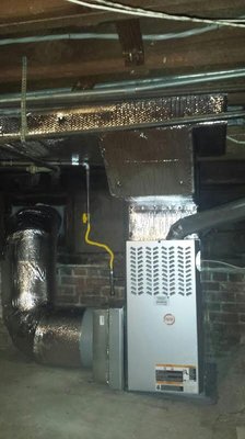 Photo of Ocean Air Heating - San Francisco, CA, US. Basement 80% EFF Install