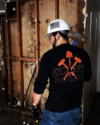 Photo of Giant Hauling & Demolition - San Francisco, CA, US. Out worker doing demolition