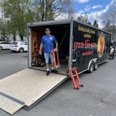 If you want a crew leader that will keep you laughing all day, Tom is your guy! Here his is in our 24 foot trailer. 