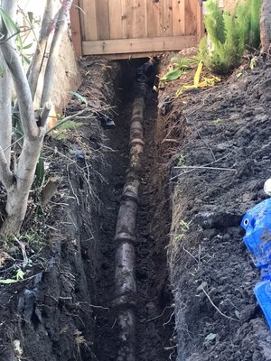 Photo of Local Rooter & Plumbing - San Jose, CA, US. Old clay pipe have belly