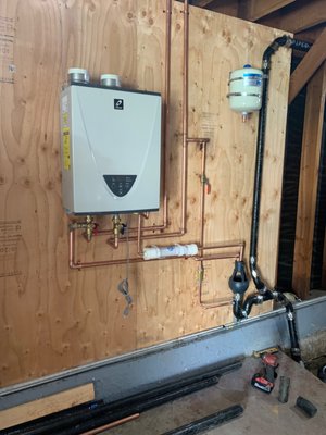 Photo of Ace Plumbing & Rooter - San Francisco, CA, US. Tankless water heater install