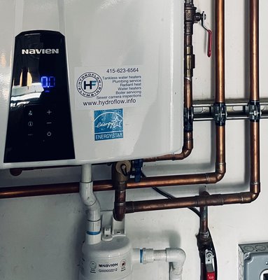 Photo of Hydroflow - San Francisco, CA, US. Navien tankless water heater