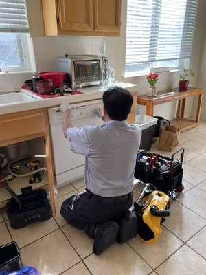 Photo of GARY’S In Home Appliances Repair Service - Hayward, CA, US. Kitchen dishwasher