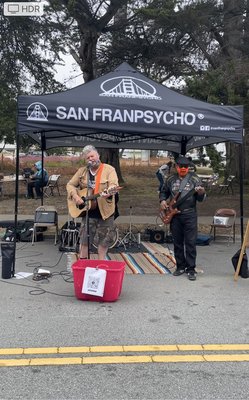 Photo of Outer Sunset Farmers Market & Mercantile  - San Francisco, CA, US. Live music outdoors at the best farmers market in SF