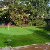 Residential putting green installation