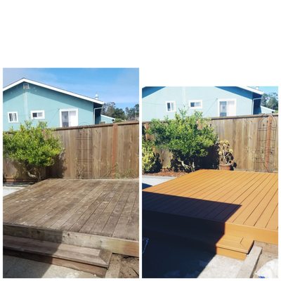 Photo of GoGarden - Daly City, CA, US. Deck stained