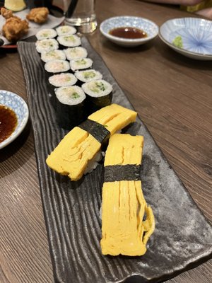 Photo of Temaki Sushi - Vancouver, BC, CA. House Made Tamago! +Negitoro rolls. @Temaki on Broadway