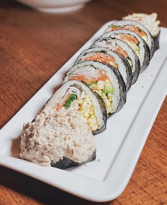 Photo of Kosoo Restaurant - Vancouver, BC, CA. Tuna Gimbap