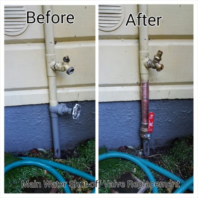 Photo of F&A Plumbing&Rooter - Pacifica, CA, US. Don't waste water!  Important that your main water Shut-off valve is operating properly.