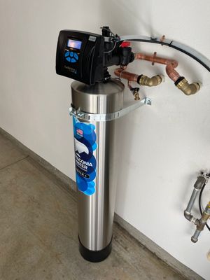 Photo of Patagonia Water Conditioning - San Jose, CA, US. Exchanger Elite Indoor Installation.