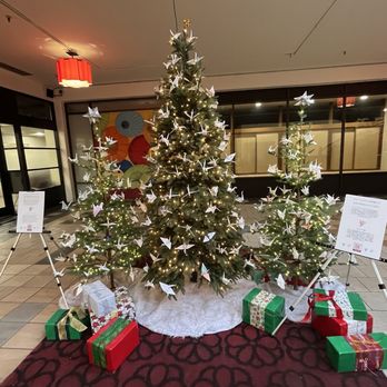 Christmas Tree Full of Origami Cranes