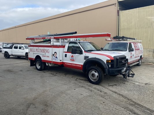 Photo of Bell Plumbing - San Carlos, CA, US. New addition to the fleet. The right truck for the right job is an essential part of being efficient  of getting the job done !!!