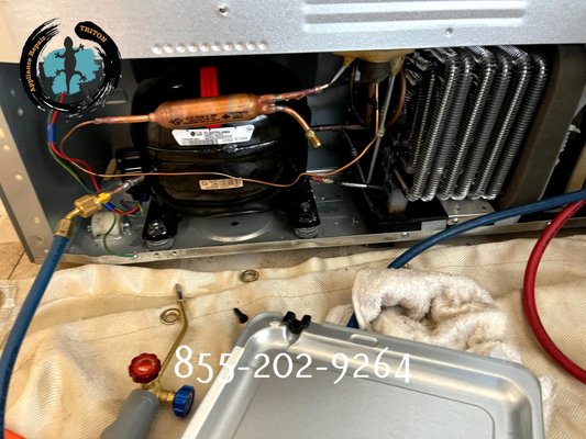 Photo of Triton Appliance Repair - South San Francisco, CA, US. Replace compressor