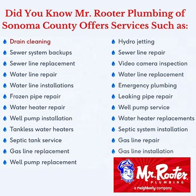 Photo of Mr. Rooter Plumbing of Sonoma County - Santa Rosa, CA, US. Mr. Rooter Plumbing is available to you 24 hours 7 days a week with so many services to offer! Have any questions? Give us a call!