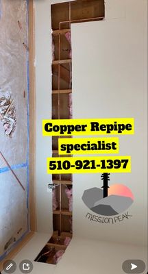 Photo of Aaa Affordable Plumbing &trenchless sewer  - Fremont, CA, US. Copper Repipe expert