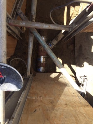 Photo of Bell Plumbing - San Carlos, CA, US. Safety shoring for underground construction trenching