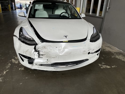 Photo of JP Auto Body Shop - South San Francisco, CA, US. Tesla model 3