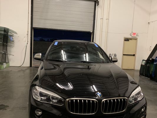 Photo of De Leon Auto Glass - Lancaster, CA, US. 2018 BMW X6 Windshield Replacement.