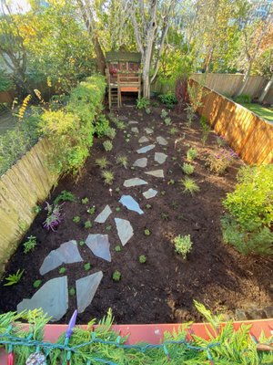 Photo of Logiculture - San Francisco, CA, US. a garden with a stone path