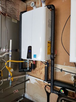 Photo of Evo Water Heating & Plumbing - San Jose, CA, US. Navien tankless water heater