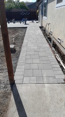 Photo of A&M Hauling & Demolition - San Francisco, CA, US. Gray capstone Walkway pavers