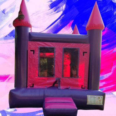 Photo of Friendly Bounce House Party Rentals - Union City, CA, US. Pink and purple multicolor 13 x 13 bouncer great for any occasion!