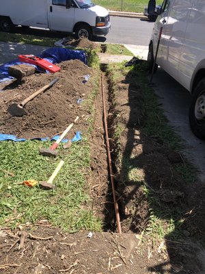 Photo of Drain Rooter Service - San Jose, CA, US. New water line!