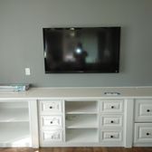 Tv mounting with inwall cord concealment a