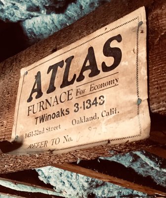 Photo of Atlas Heating - Oakland, CA, US. From 1919, The Uplands, Berkeley. Still at the same address, still answering the same phone number!