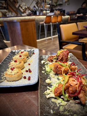 Photo of Sula- Main Street - Vancouver, BC, CA. Samosa Pinwheels .. Chicken Lollipops