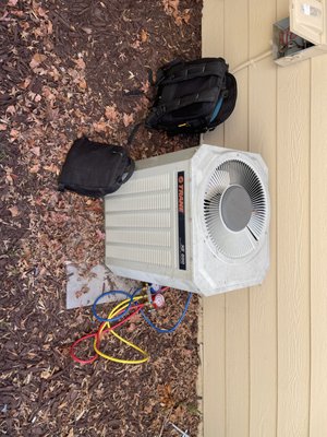 Photo of Plug-In Services - Mountain View, CA, US. Just servicing an AC unit