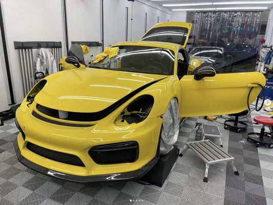 Photo of Werkshop - Burlingame , CA, US. GT4 in for headlight restore and PPF