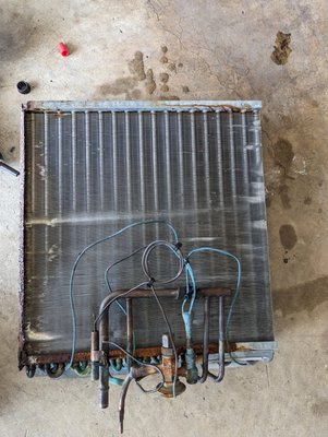 Photo of Advanced Appliance Repair - Folsom, CA, US. Worn out evaporator for a wine room.