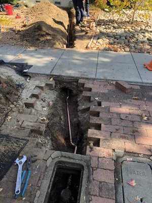 Photo of Capitol Plumbing & Hydro-Jetting Service - San Jose, CA, US. Water pipes tunnel underneath side walk