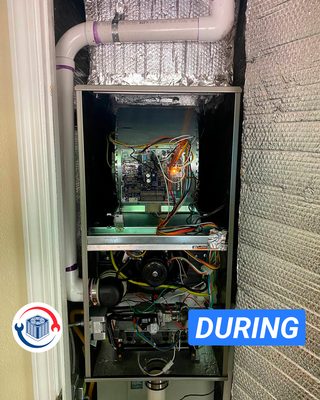 Photo of NEXT HVAC & Appliance Repair - San Francisco, CA, US. High efficiency Carrier Comfort Multipoise Furnace, 95% AFUE, 60,000 BTU installation