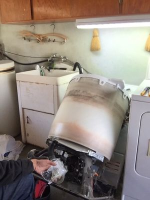 Photo of Sublime Appliance Repair - Sacramento, CA, US. Fixing a whirlpool Top load washer that isn't spinning or draining