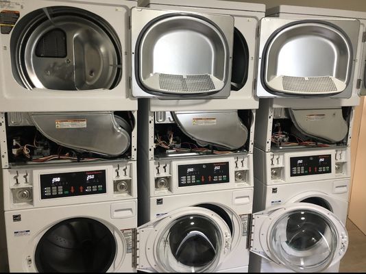 Photo of Hi-Tech Appliance Repair - San Rafael, CA, US. SPEED QUEEN commercial units are heavy duty but do require maintenance.  Two of the dryers had coins stuck in the fan, no damage to the fans