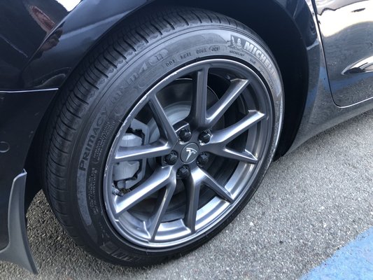 Photo of The Wheel Wizards - Fremont, CA, US. Before- curb damage