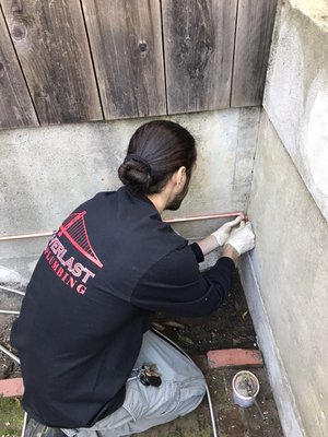 Photo of Everlast Plumbing - San Francisco, CA, US. Copper pipe installation