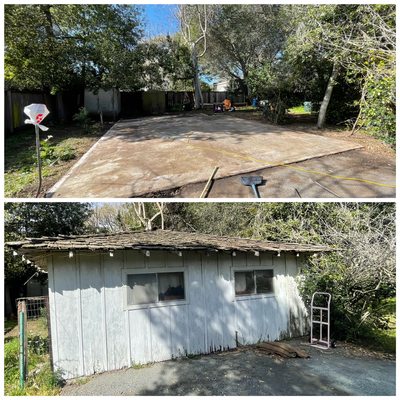 Photo of Giant Hauling & Demolition - San Francisco, CA, US. Old garage demo in Menlo Park, CA