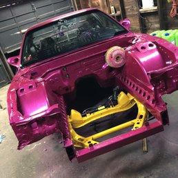 Photo of Eazy Powder Coating - Staten Island, NY, United States. Nissan 240Z Sub Frame coated in Royal Gold