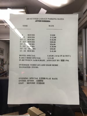 Photo of 450 Sutter Garage - San Francisco, CA, US. Parking prices.