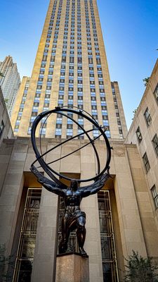 Photo of Rockefeller Center - New York, NY, US. Atlas statue