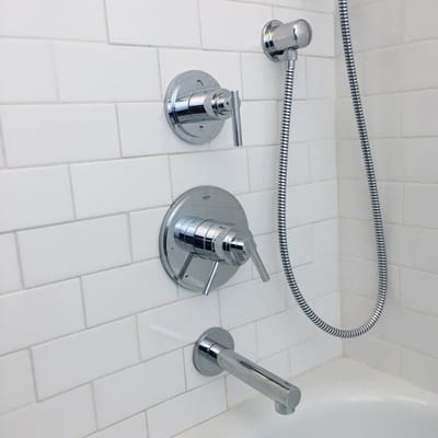 Photo of Citywide Plumbing - San Francisco, CA, US. New Grohe tub/shower faucet with handheld sprayer installed by Citywide Plumbing