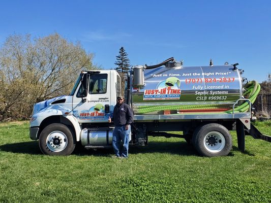 Photo of Just-in Time Septic Pumping Services - Sebastopol, CA, US. Our Truck