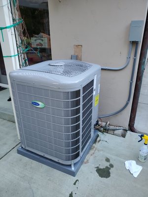 Photo of CostLess Heating & Cooling - San Jose, CA, US. 21 seer rated carrier Infinity series Ac Condensor