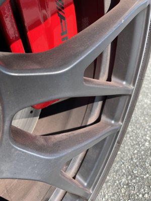 Photo of Bio Car Care - San Francisco, CA, US. Lots of brake dust on the inside of the wheel and the spokes